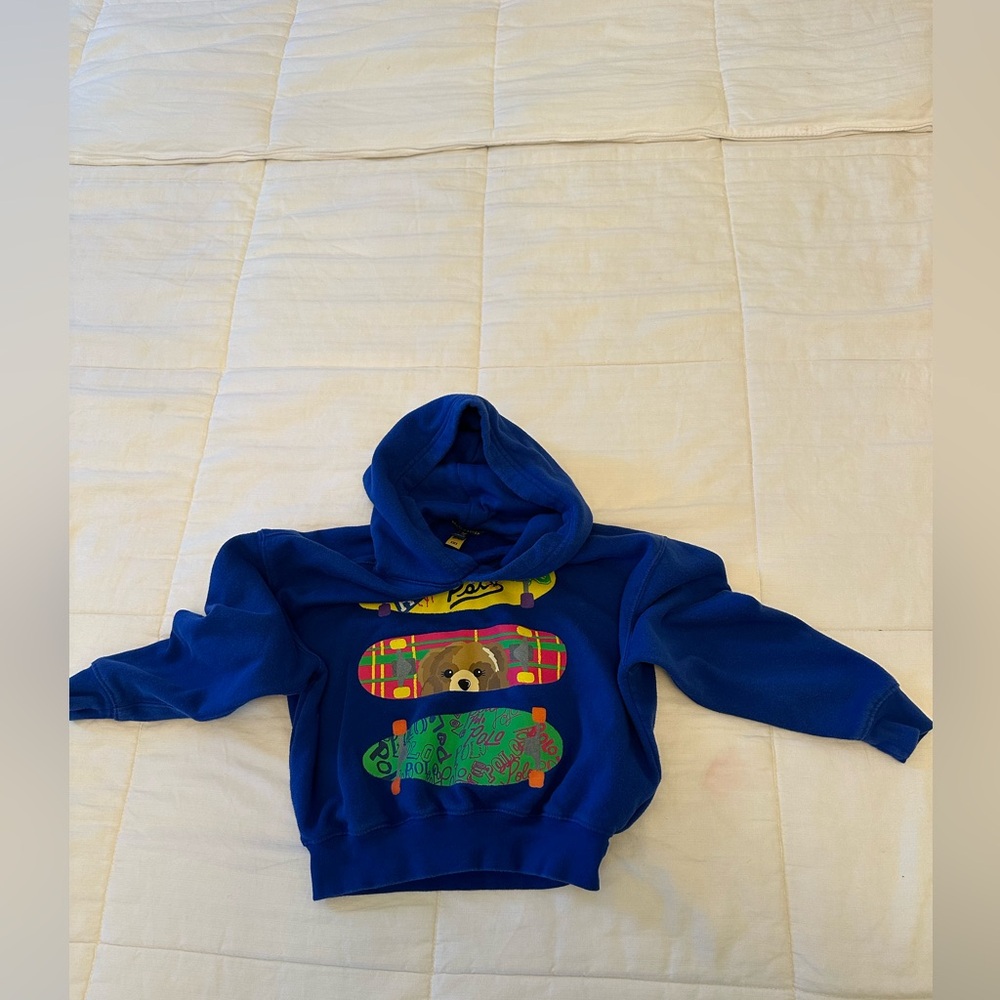 Blue Bear Graphic Hoodie